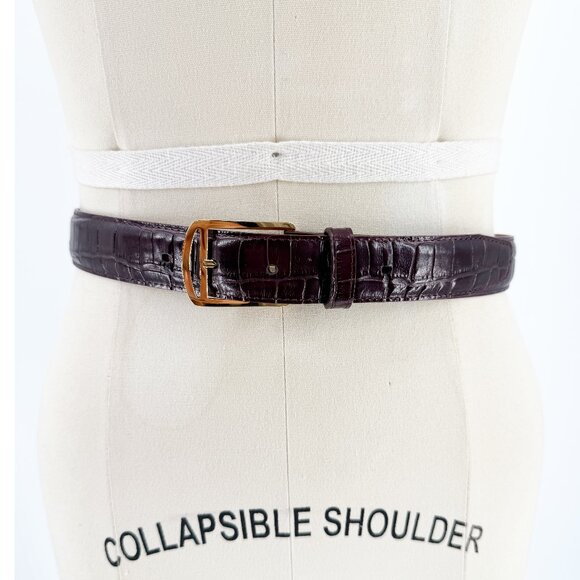 maison boinet Accessories - maison boinet belts REPTILE WOMEN 93507 G BROWN 75/30